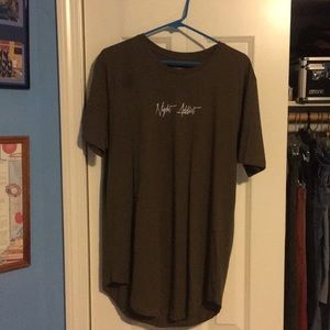 ASOS “Night Addict” scallop t-shirt